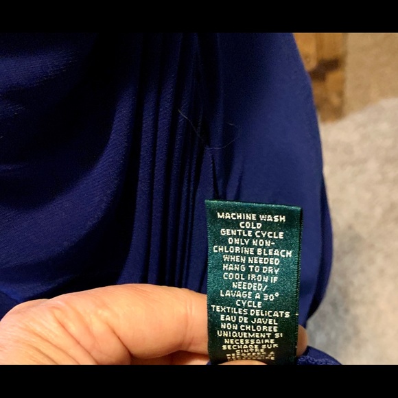 Ralph Lauren Deep Blueberry Jersey Dress - Picture 7 of 8